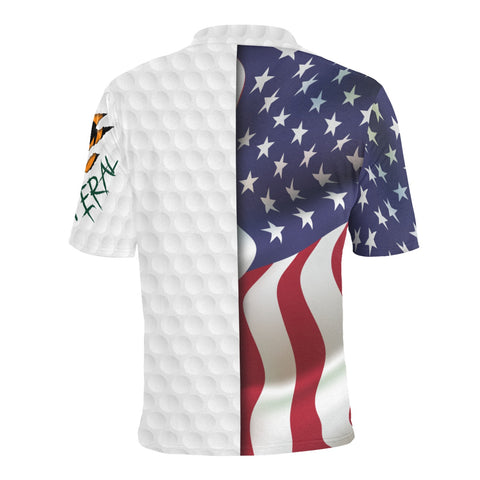 feral flag Men's All Over Print Polo Shirt (Model T55)