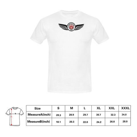 Samurai Over Print T-Shirt for Men (USA Size) (Model T40)