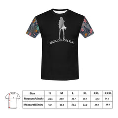 black goldie All Over Print T-Shirt for Men (USA Size) (Model T40)