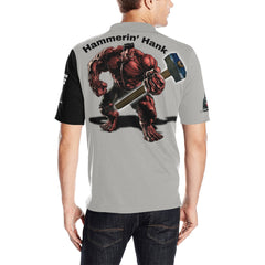 hammerin hank Men's All Over Print Polo Shirt (Model T55)