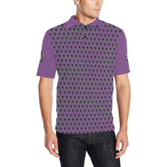 purple reaper Men's All Over Print Polo Shirt (Model T55)