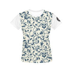 vine All Over Print T-Shirt for Women (USA Size) (Model T40)