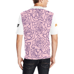 updated yeti golf pink Men's All Over Print Polo Shirt (Model T55)