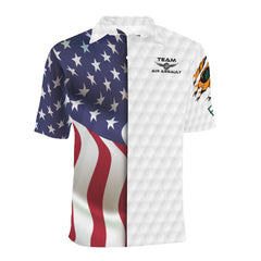 feral flag Men's All Over Print Polo Shirt (Model T55)
