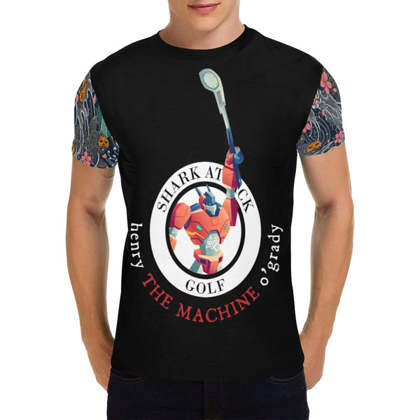 the machine All Over Print T-Shirt for Men (USA Size) (Model T40)