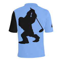 blue sas Men's All Over Print Polo Shirt (Model T55)