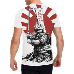 Samurai Over Print T-Shirt for Men (USA Size) (Model T40)