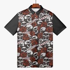 skull and roses Polo Shirt